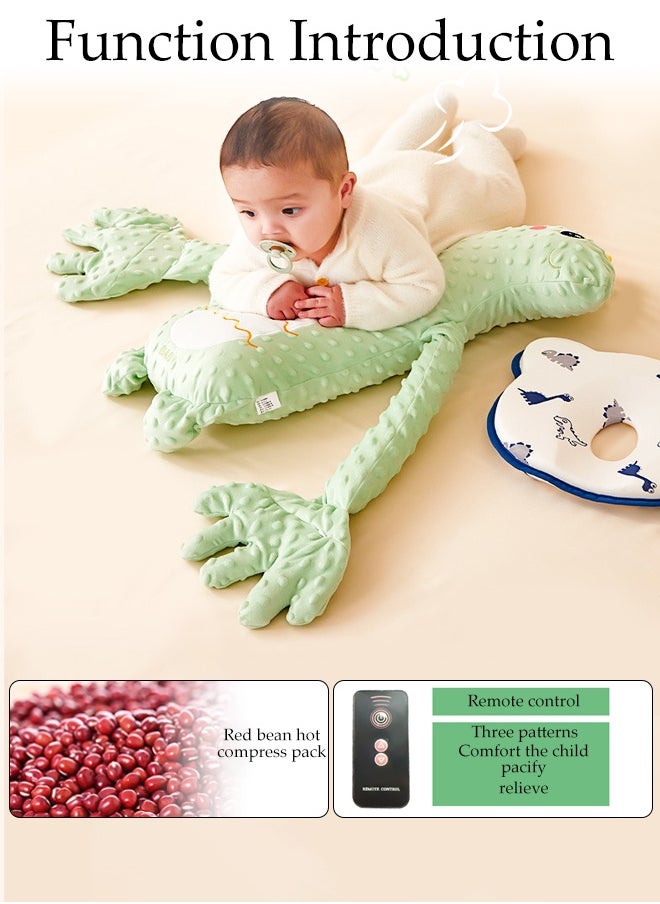 DUNISO Baby Soothing Palm, Hold The Baby To Sleep And Lie Down To Prevent Fright, Hold The Baby To Sleep And Pat The Buttocks To Soothe The Pillow, Soothing Palm Automatic Hand Pillow Remote Control - Simulate The Mother's Palm, Toddler Anti-Fright Children Patting Toys To Help Sleep Green Little Dinosaur Model  - Image 4