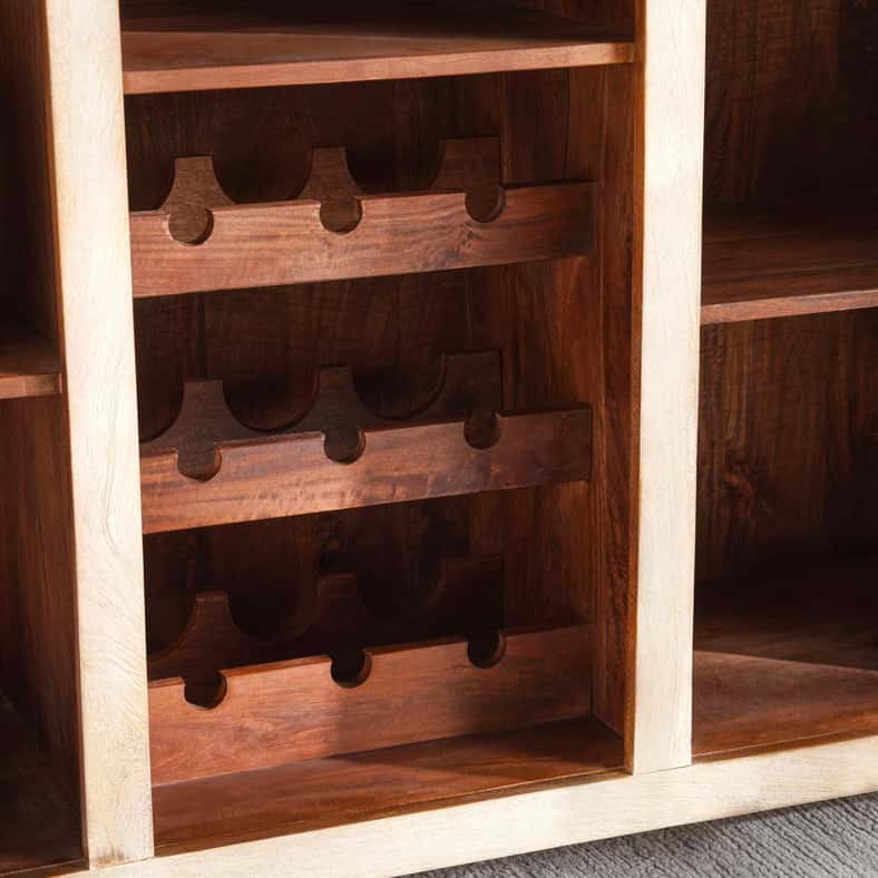 Pan Home كونتر بار ليزا مع 2 كراسي - أبيض وأسود - Image 2