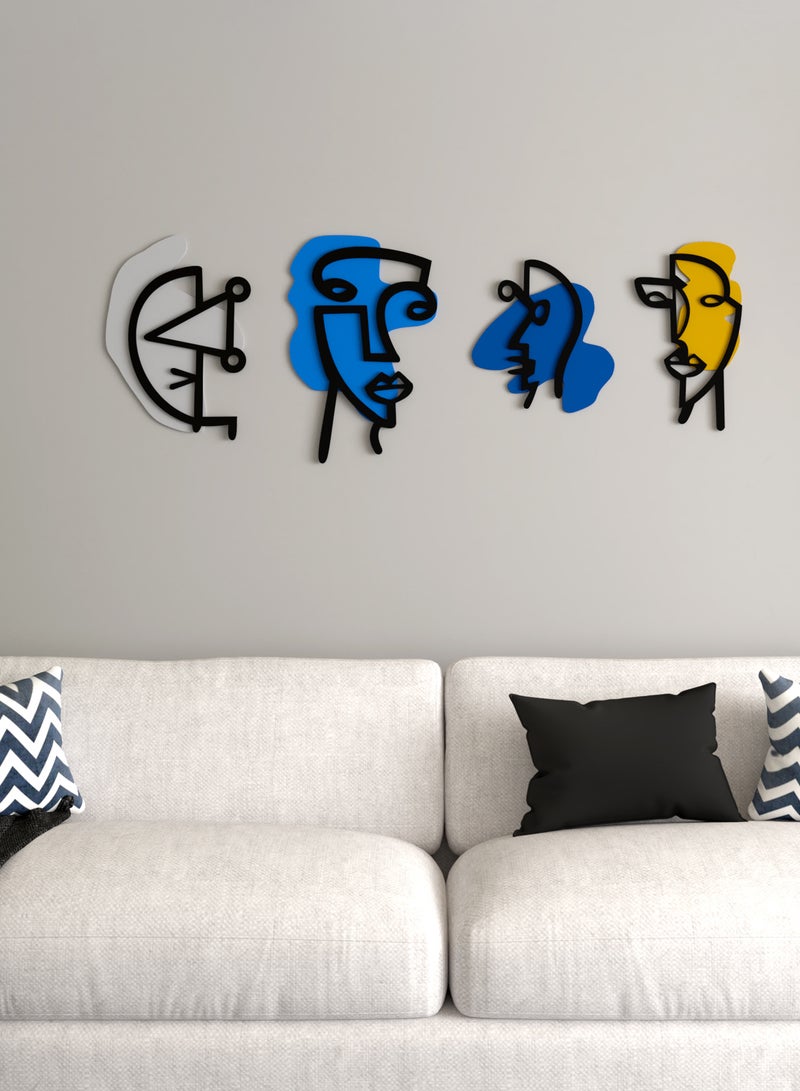 4gdran Surrealist art sculpture depicting abstract art of faces - Image 1