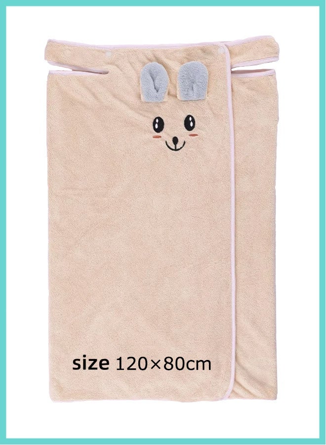 Kids Bath Towel for Kid, 1Pcs Cartoon Kids Towel, Super Soft Bathrobe, Boys Girls Swimming Beach Holiday Water Playing Pool Bath Coverups,Children's Bath Dress Girl Wearable Bath Towel Cartoon Baby Swimming Pool Bath - Image 2