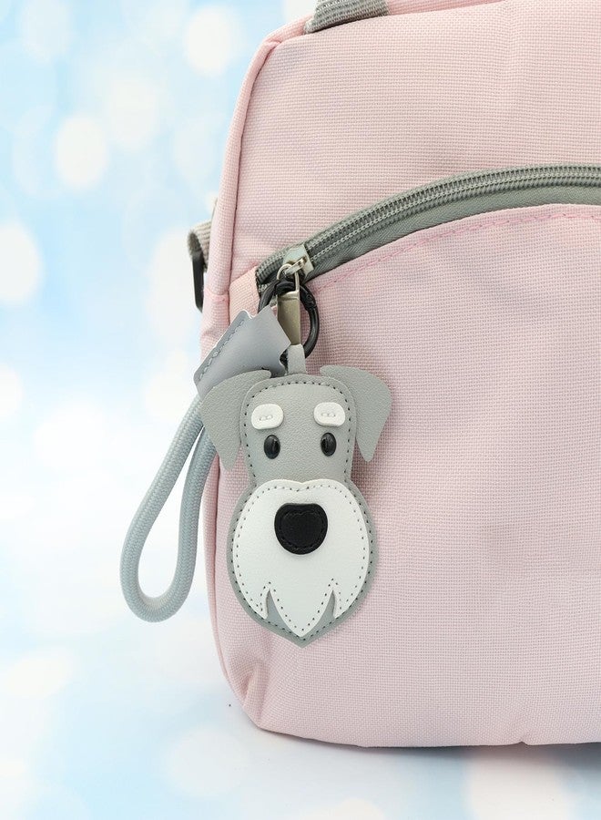 Elechobby Soft Leather Dog Keychain,Cute Cartoon Animal Keyring,Border collie,Beagle,Schnauzer,Poodle,Faldou,Husky Keychain (Schnauzer) - Image 4