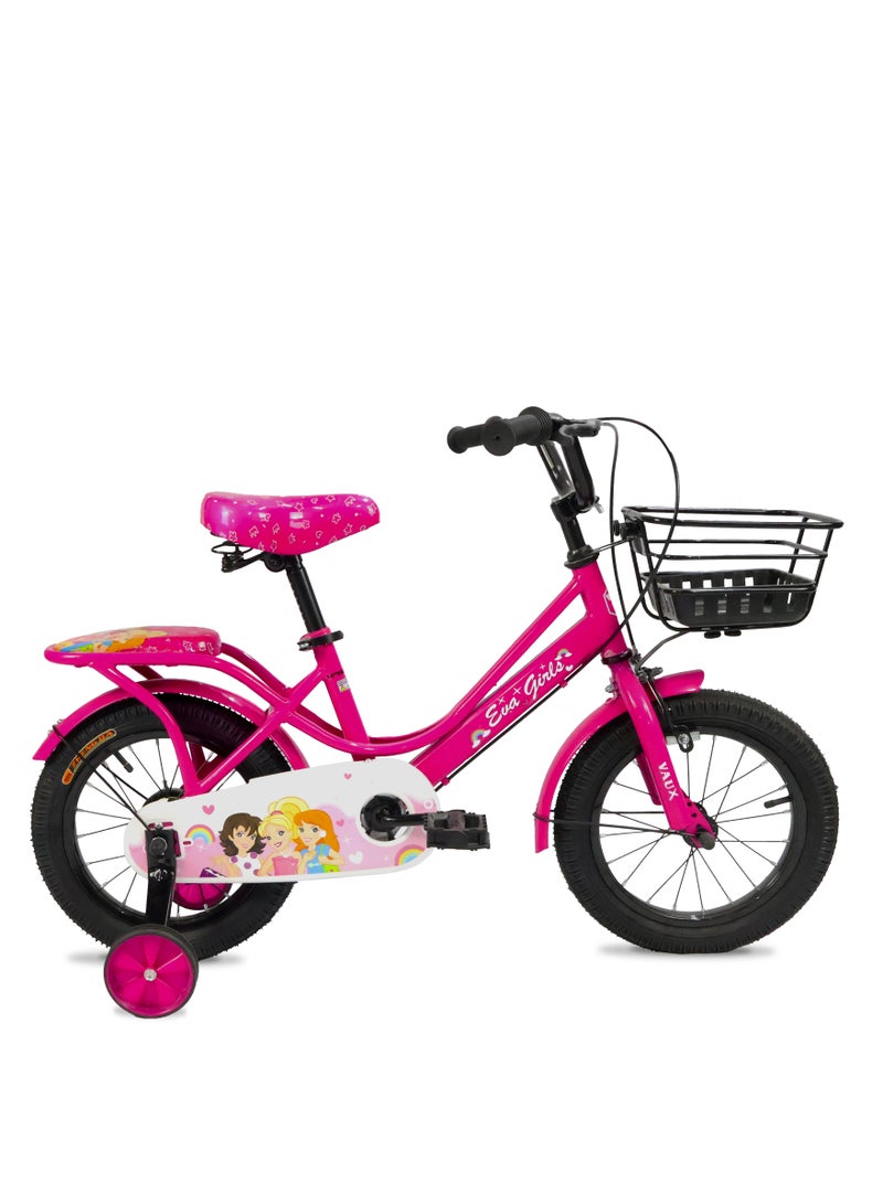 Vaux Eva Road Bike || 12 Inch Wheel Size || For Kids || Adjustable Seat || Pink - Image 1