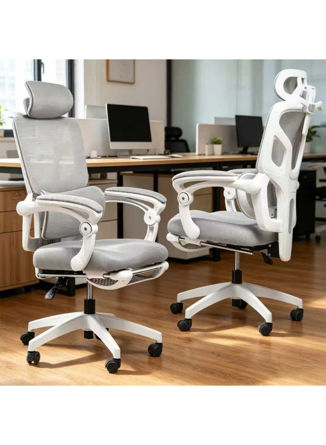 TDOO Ergonomic Office Chair,350lbs Heavy Duty Chair with Adjustable Lumbar Support & Headrest, Breathable Mesh, 90-135° Recline Lock, Footrest, Buttock-Care Cushion, Computer/Gaming Chair for Home/Office - Image 1