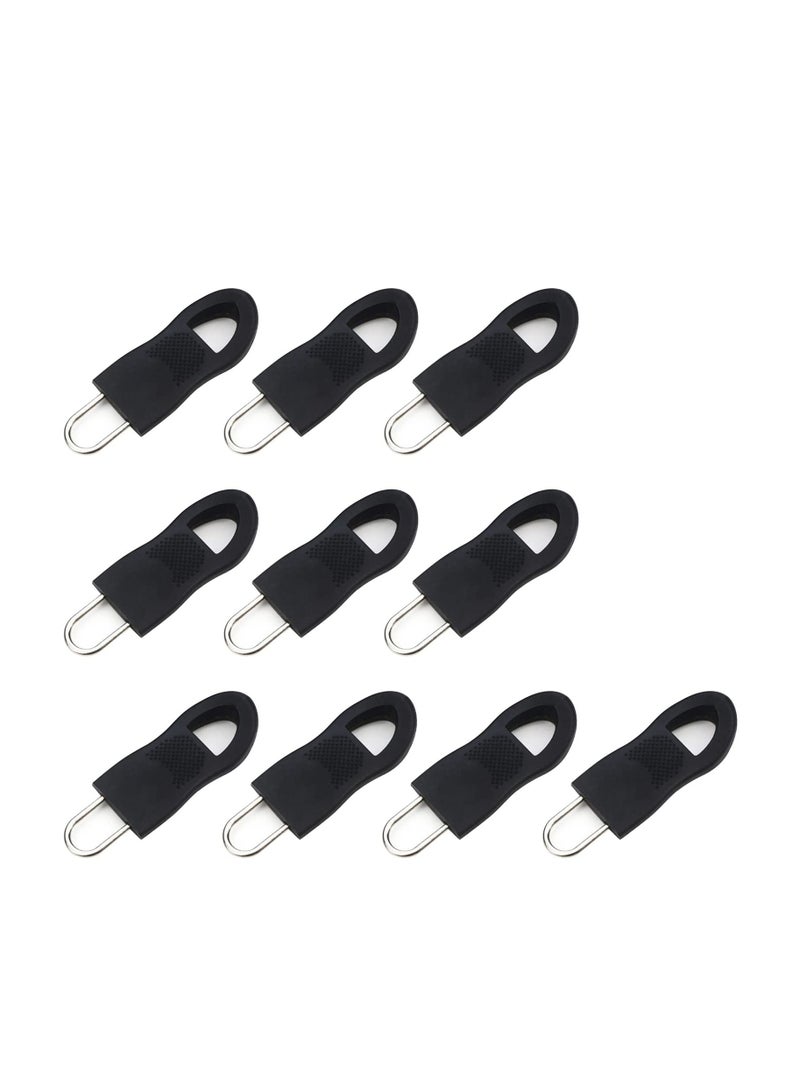 KASTWAVE Zipper Pulls, 40PCS Black Universal Zipper Pulls, Tabs Detachable Zipper Repair Kit for Luggage, Backpacks, Jackets, Clothes, Boots, Purse, Coat, Suitcase (Large+Small) - Image 1