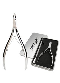 LePinko LePinko Salon-Quality Cuticle Trimmer with Cuticle Pusher, Super Labor-saving Cuticle Cutter, Sharp Cuticle Clippers for Manicurist, Professional Pedicure Manicure Nail Care Tool, 5mm Jaw  - Image 1