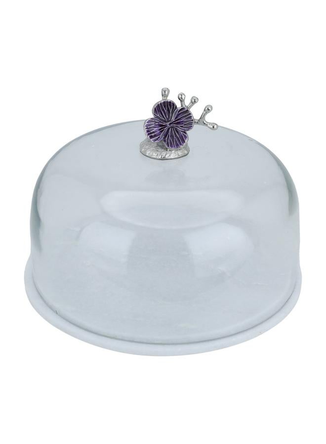 السيف  طبق تقديم بورسلين بغطاء دائري شفاف - Image 2