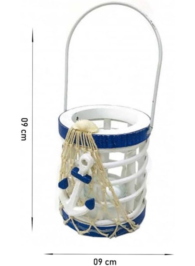 FAB D'COR Nautical Tealight Candle Holder, Sea Tealight Holder Center Glass (1 pcs) 4 Design - Image 2