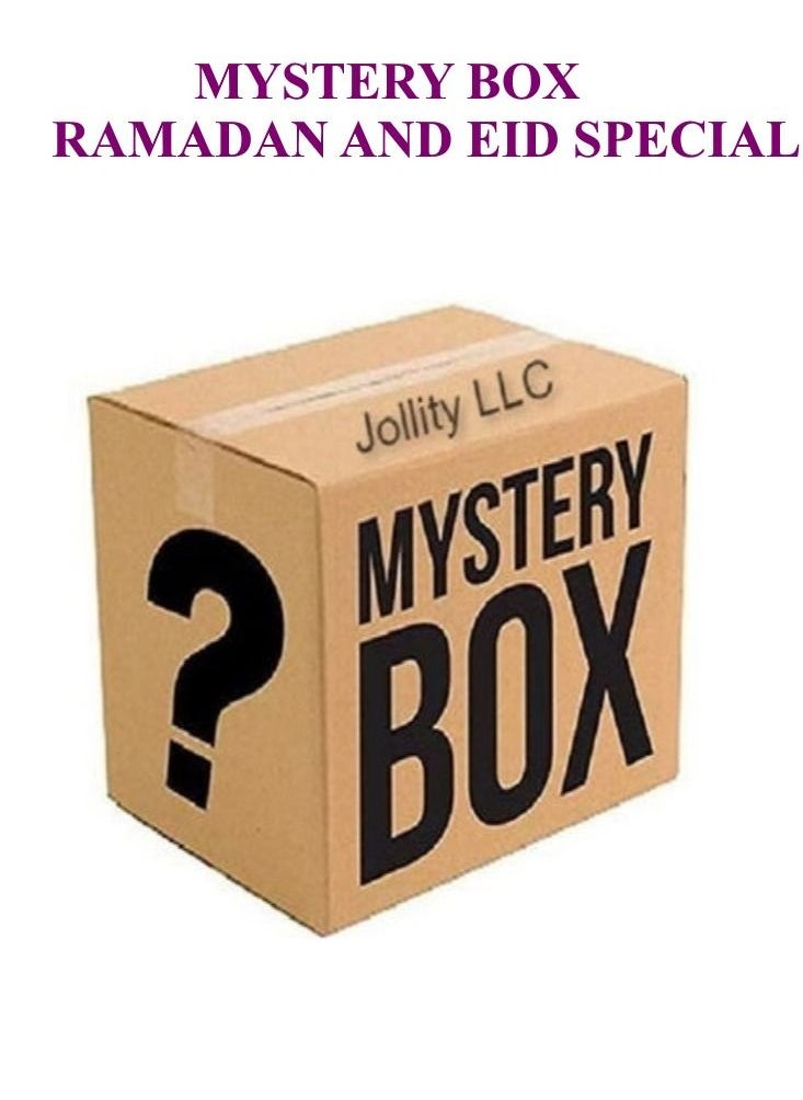 JOLLITY LLC Mystery Box Eid and Ramadan Special Toys and Accessories 8 plus items Limited Edition (Boys)  - Image 1