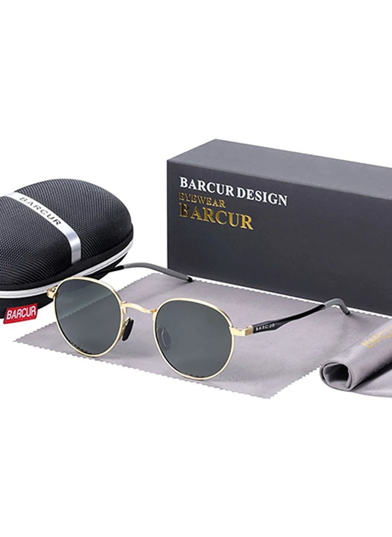 Barcur Santoro American Made High Quality Retro Titanium Uv400 Polarized Men's And Women's Sunglasses  - Image 1