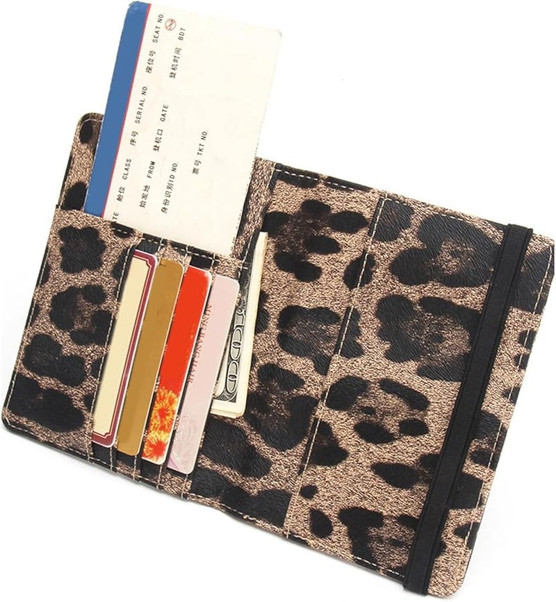 حافظة جواز سفر مانعة لـ RFID مع حافظة بطاقات لتنظيم مستلزمات السفر للنساء والفتيات - Image 5