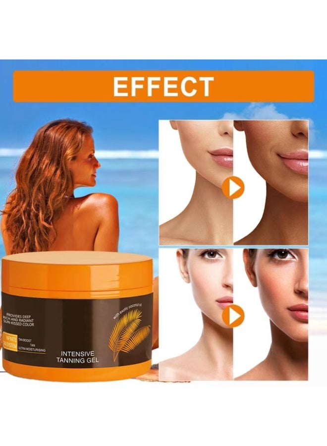 Walpck 150ml Intensive Dark Gradual Tanning Lotion Cream For Sunbeds Outdoor150ml Intensive Dark Gradual Tanning Lotion Cream For Sunbeds Outdoor Tanning Sun Naturally Tinted Skin Perfector Tanning Sun Naturally Tinted Skin Perfector - Image 2