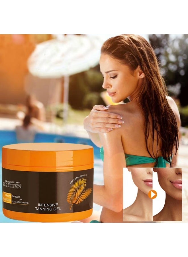 Walpck 150ml Intensive Dark Gradual Tanning Lotion Cream For Sunbeds Outdoor150ml Intensive Dark Gradual Tanning Lotion Cream For Sunbeds Outdoor Tanning Sun Naturally Tinted Skin Perfector Tanning Sun Naturally Tinted Skin Perfector - Image 5
