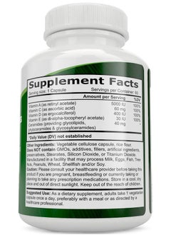 Purely Holistic Phytoceramides Skin Therapy Supplement 60 Capsules 100% Rice Based 100% Natural Vegetarian Vegan Capsules 100% Dv Of Vitamin Acd  E With No Fillers Or Artificial Ingredients  - Image 4