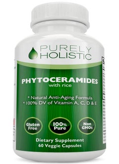 Purely Holistic Phytoceramides Skin Therapy Supplement 60 Capsules 100% Rice Based 100% Natural Vegetarian Vegan Capsules 100% Dv Of Vitamin Acd  E With No Fillers Or Artificial Ingredients  - Image 2