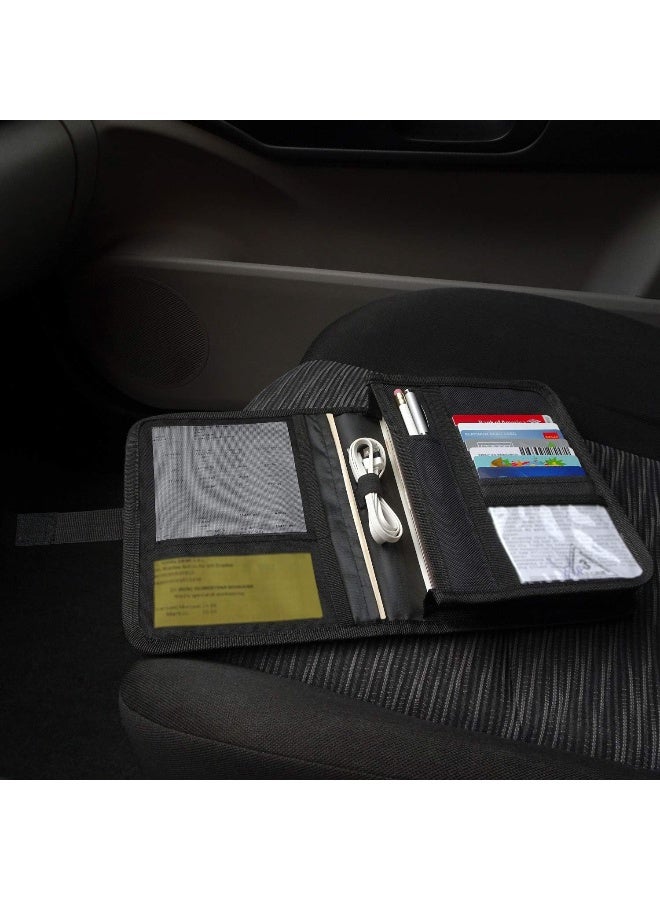 PlusXpres Glove Box Console Organizer - Auto Document Case - Owner Manual Pouch - Vehicle Storage Wallet for Registration & Insurance Card - Premium Car Paperwork Holder - Auto Log Book Included - Image 5
