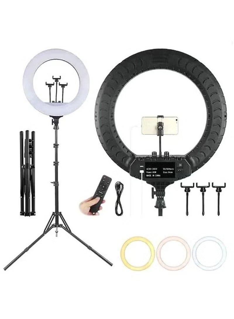 21 inch Professional Big LED Selfie Ring Light for YouTube Reels Photo-Shoot Video Live Stream Makeup Videos  - Image 3