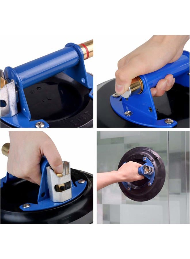 IMT (20cm Metal Handle) - 20cm Glass Suction Cup Vacuum Glass Lifter with Metal Handle and Brass Pump, Heavy Duty Handheld Glass Sucker Lifter for Granite Lifting & Window Replacement, Free Carryin... - Image 4