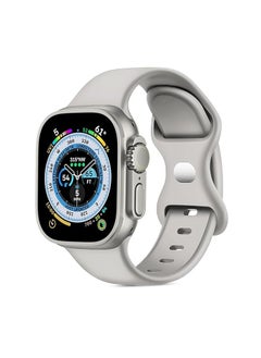 Generic Compatible with Apple Watch Ultra 49mm Band, Soft Breathable Silicone Sport Band, Replacement Wristband for Men Women with Shockproof Screen Protector Cover  - Image 2