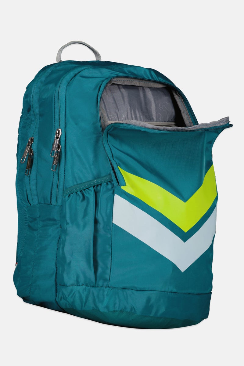 Lavie حقيبة ظهر للرجال بشعار العلامة التجارية، أخضر مائل إلى الأزرق - Image 3