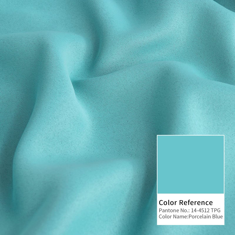 BGment جيب قضيب وتبادل التبويب الظهر الستائر لغرفة النوم - الغرفة المعزولة الحرارية الستائر المظلمة لمجموعة غرفة المعيشة من لوحين (52 × 63 بوصة أكوا) - Image 4