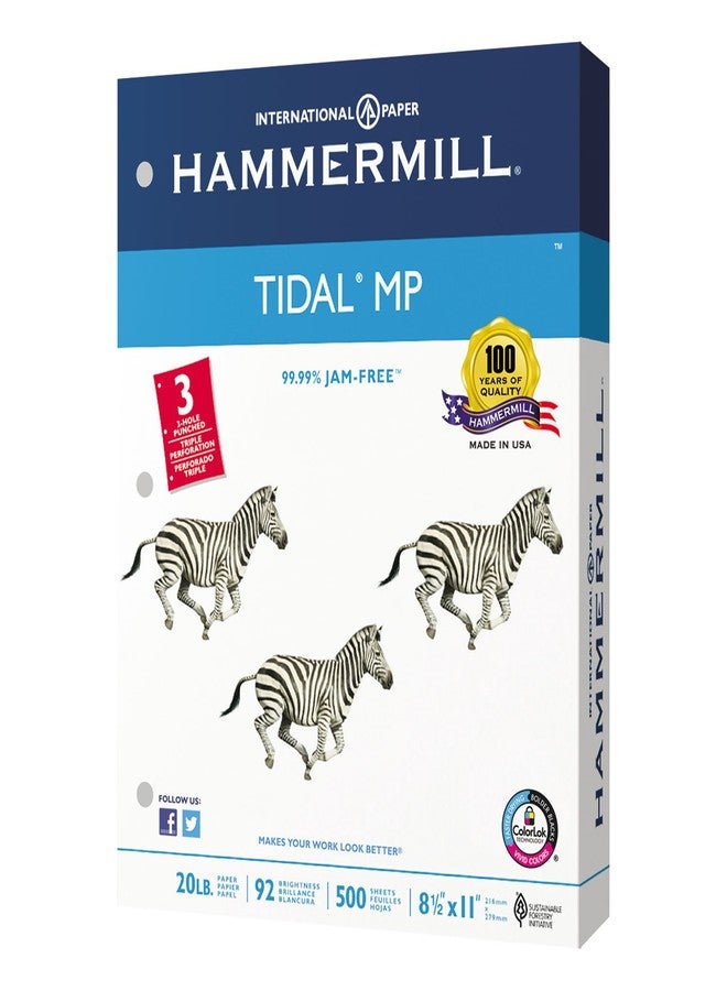 Hammermill Printer Paper, 20 lb Tidal Copy Paper, 3 Hole - 92 Bright, Made in the USA - 1 Ream (500 Sheets) - Image 3