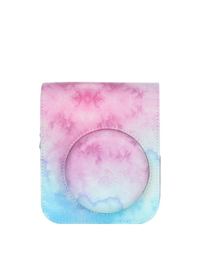 Generic Mini12 Instant Camera Protective Case Dreamy Cloud Blue Pink Shoulder Camera Bag Digital Computer/photography Waterproof Box/bag-Color:Blue Pastel  - Image 1