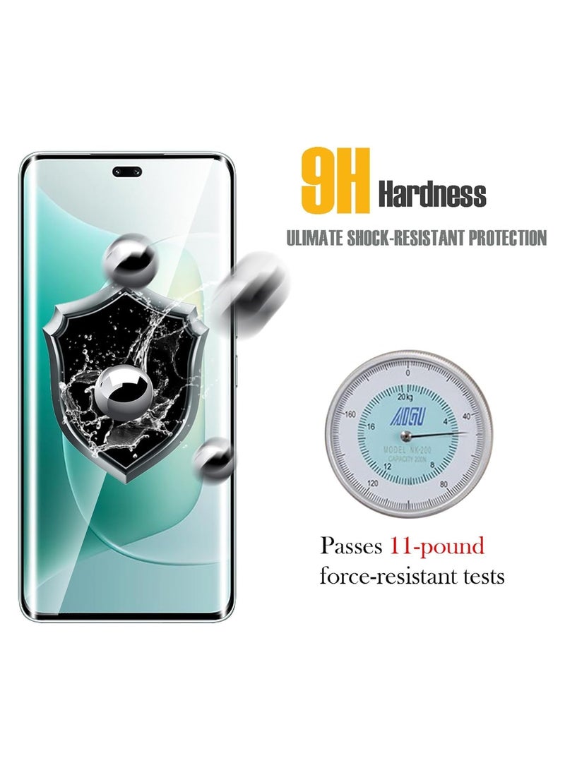 Honor 300 Ultra Screen Protector Tempered Glass Full Adhesive Full Coverage Bubble-Free Anti Scratch HD Clear High Responsive Screen Protector for Honor 300 Ultra Black (1) - Image 3