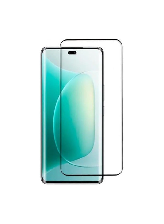 Honor 300 Ultra Screen Protector Tempered Glass Full Adhesive Full Coverage Bubble-Free Anti Scratch HD Clear High Responsive Screen Protector for Honor 300 Ultra Black (1) - Image 1