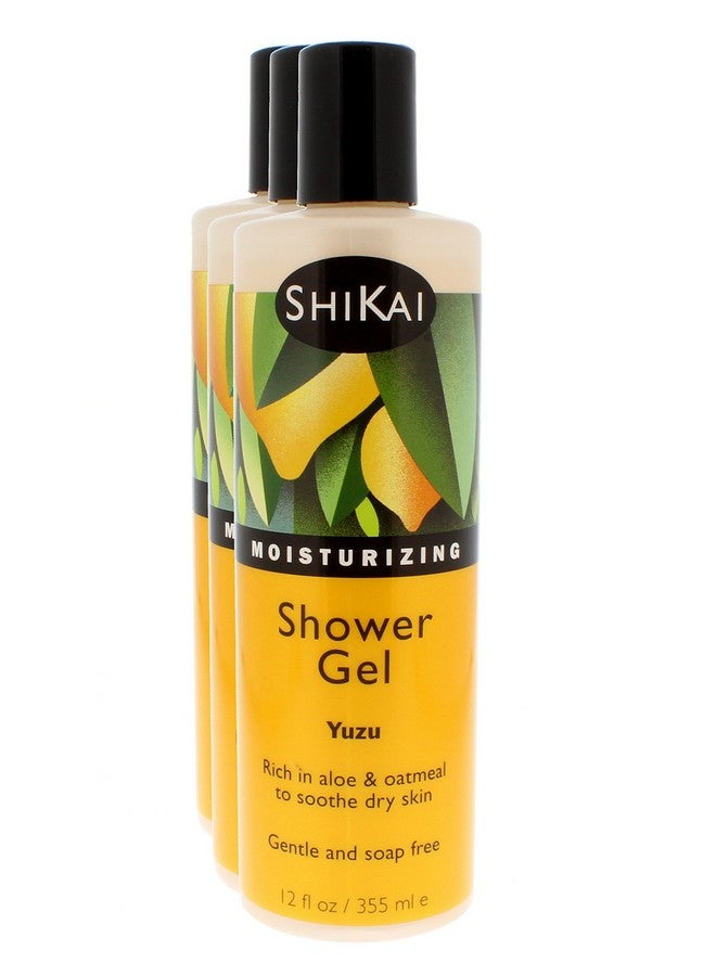 شيكاي جل استحمام شيكاي المرطب اليومي (يوزو، ١٢ أونصة، عبوة من ٣ قطع) | تركيبة لطيفة | خلاصة الصبار والشوفان لبشرة ناعمة وصحية | علاج جفاف البشرة - Image 1