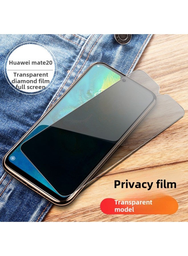 For Huawei Mate40 Tempered Film Mate30pro Full Screen Coverage 20x Full Mete10 Film Mask 20pro-Color:Transparent Privacy-regular Version-Size:Mate9  - Image 1