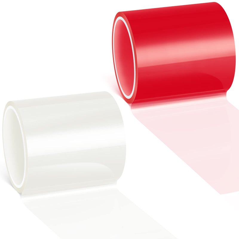 Patelai 164 ft x 2 Inches Self Adhesive Repair Light Tape Auto Tail Fog Lights Tint Headlight Lens Red Clear Rolls - Image 3