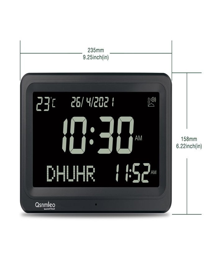 Qsnmieo Azan Clock for USA-Automatic Worldwide Digital 8 Azan Prayer Sounds Islamic Wall and Desk Clock - Image 5