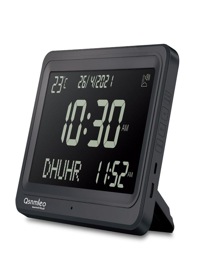 Qsnmieo Azan Clock for USA-Automatic Worldwide Digital 8 Azan Prayer Sounds Islamic Wall and Desk Clock - Image 1