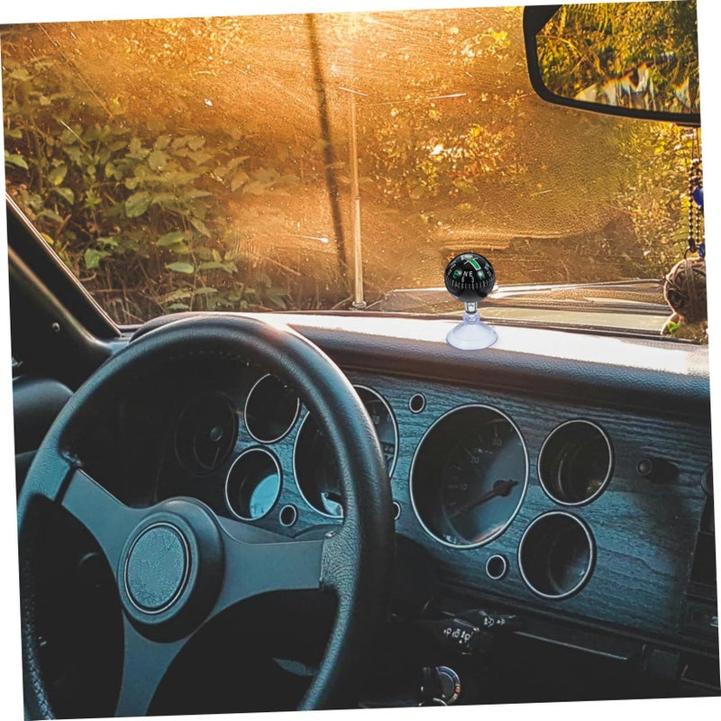Portable Car Compass Ball Spherical Suction Mount Navigation Gauge For Vehicles - Image 5