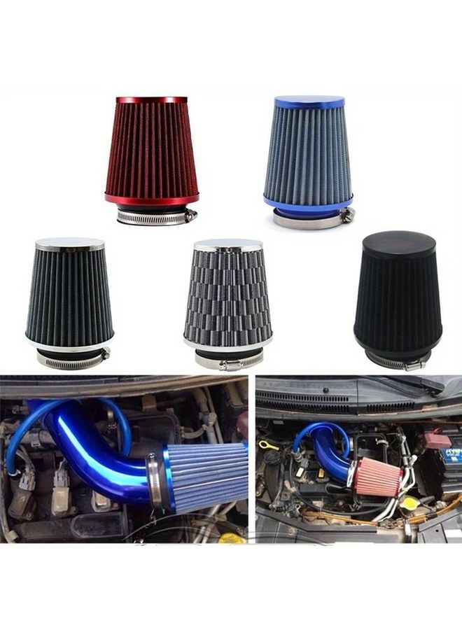 Red Universal Car Air Filter Small Mushroom Head Design - Image 1