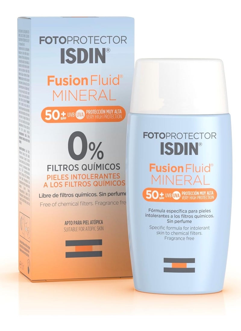 ISDIN - Fotoprotector Fusion Fluid Mineral With SPF50, 50ml - Image 1