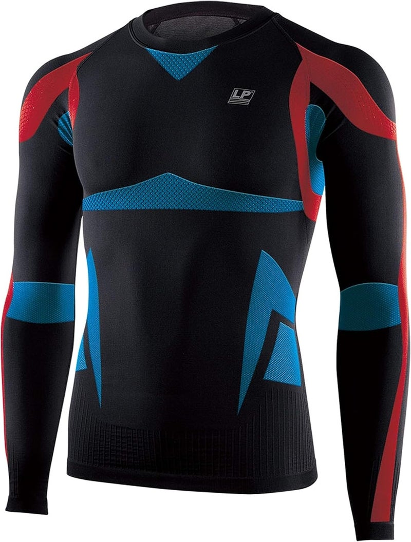 LP Support 230Z Long Sleeve Shoulder Support Compression Top - Black - Image 2