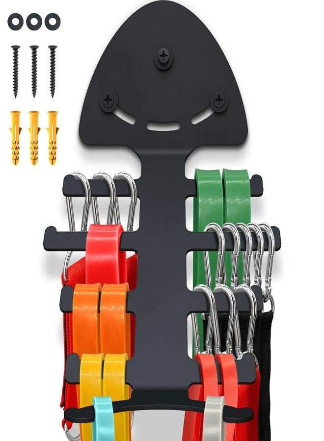 KOMOHOM Exercise Resistance Band Rack, Resistance Bands Storage Hanger Gym Equipment Organizer Rack for Pull Up Bands, Multi-Purpose Gym Equipment Storage - Image 1