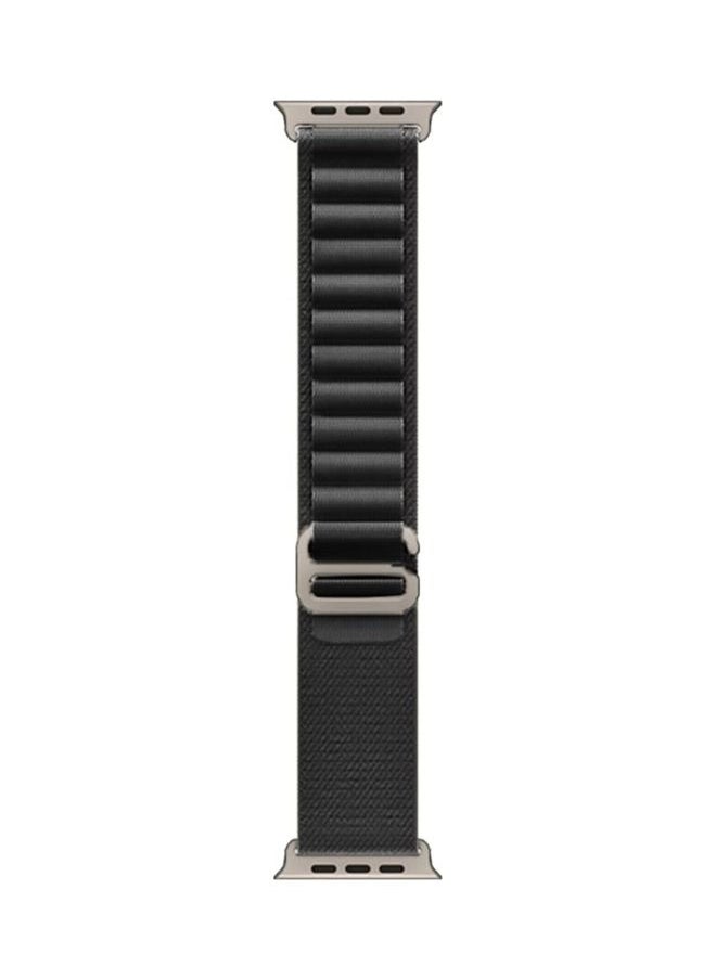 Generic - 2Pack for Apple Watch Alpine Loop Band 49mm/45mm/44mm Nylon Woven Sport Strap Compatible with iWatch Series 8/Ultra/7/SE/6/5/4/3/2/2 Black/Green - Image 1