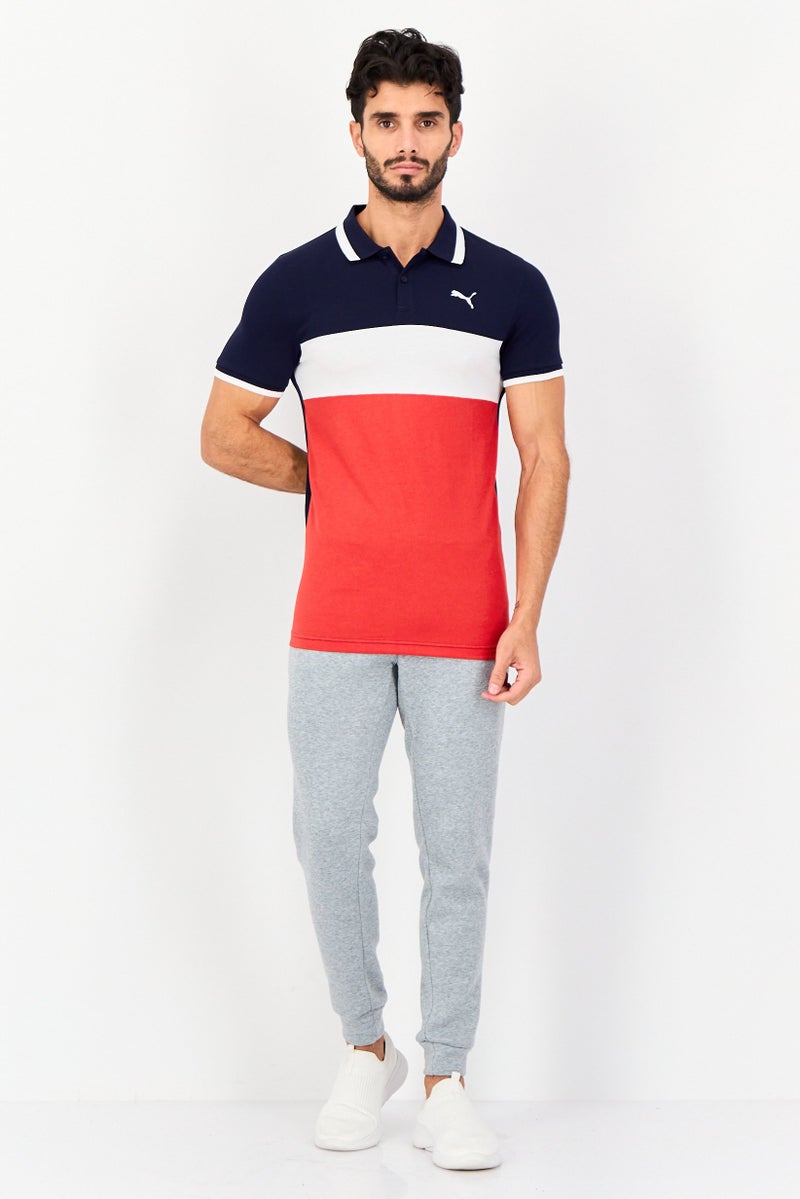 PUMA Men Slim Fit Short Sleeves Outdoor Polo Shirt, Multicolor - Image 3