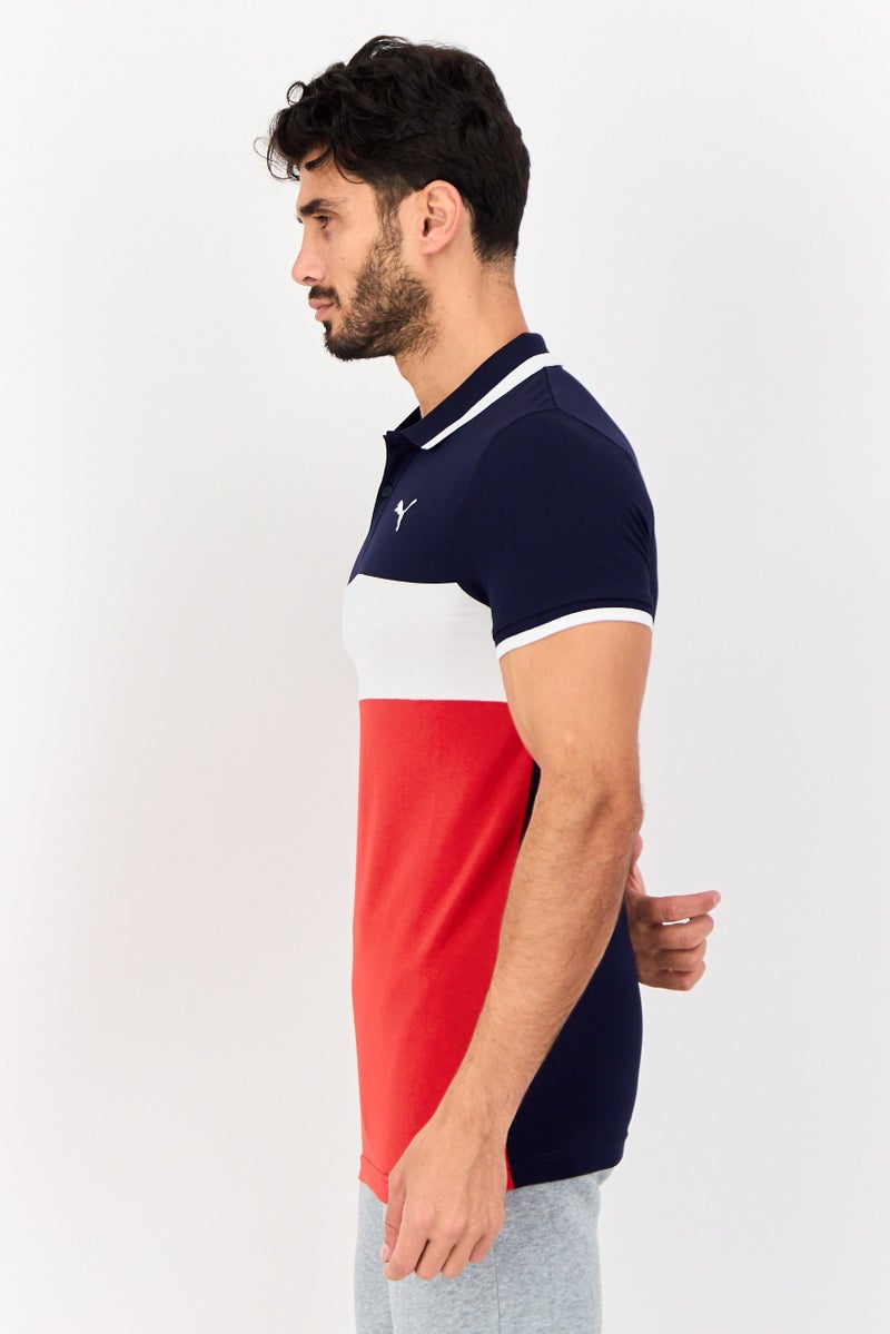 PUMA Men Slim Fit Short Sleeves Outdoor Polo Shirt, Multicolor - Image 4