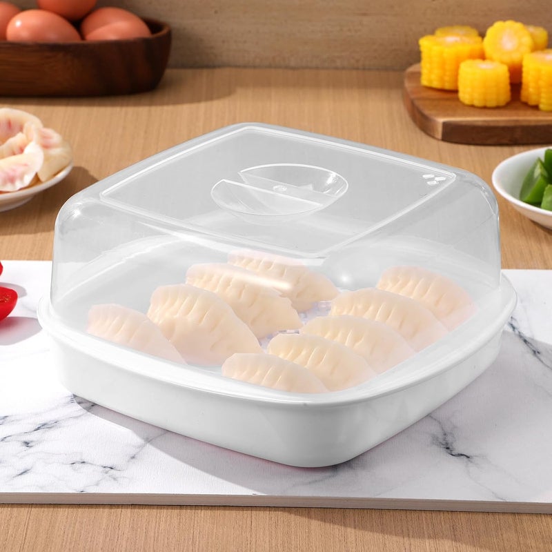 TIDTALEO Microwave Oven Steamer Basket Pp Food Steamer with Lid White for Household Cooking and Vegetable Steaming - Image 5