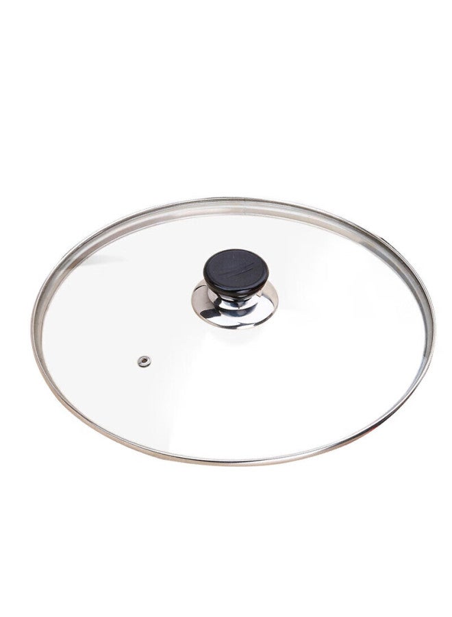 MAX COOK Maxcook Glass Soup Pot Lid, 304 Stainless Steel Rimmed Frying Pan Lid, Steamer Lid, 20cm, Mcpj9593 - Image 2