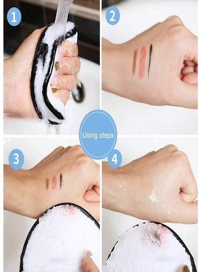 VBA Makeup Remover Pads Reusable Double Sided Face Wipes Pad - Image 4