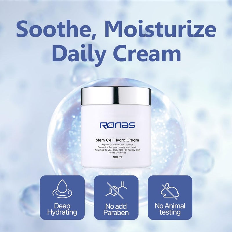 Ronas Stem Cell HYDRO Cream 3.38oz. High Moisturizing hydrating cream For Women - Image 2