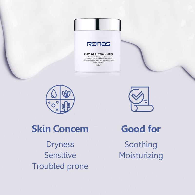 Ronas Stem Cell HYDRO Cream 3.38oz. High Moisturizing hydrating cream For Women - Image 3