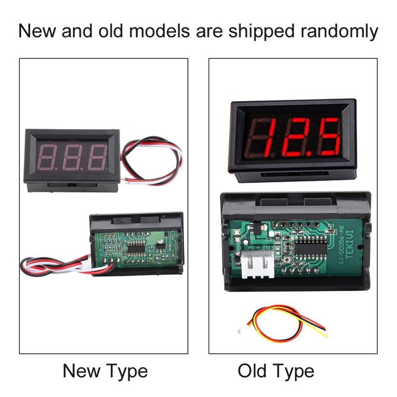 Digital LED Voltmeter Panel DC 0 100V Red Backlight 3 Digit Screen Easy Read - Image 3