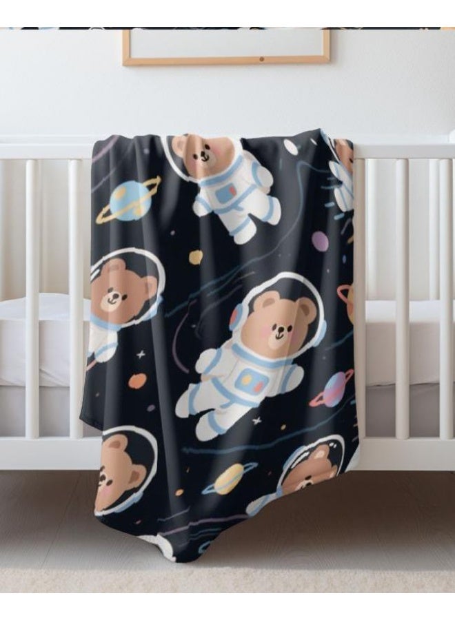 general Children's or student cartoon flannel thin blanket (warm and comfortable, suitable for sleep, games) 100cm*150cm - Image 1