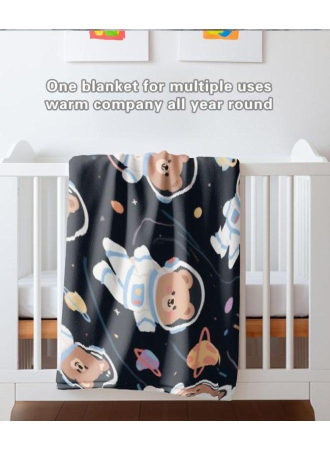 general Children's or student cartoon flannel thin blanket (warm and comfortable, suitable for sleep, games) 100cm*150cm - Image 4