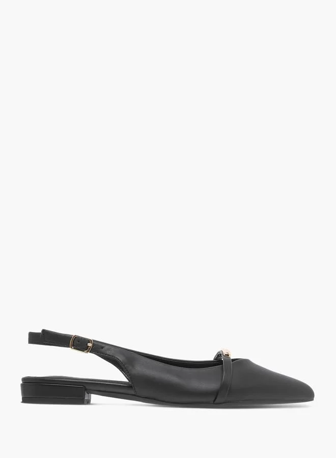 Celeste Women's Logo Accent Slingback Sandals with Buckle Closure
